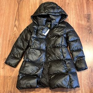 Down Hooded Long Jacket